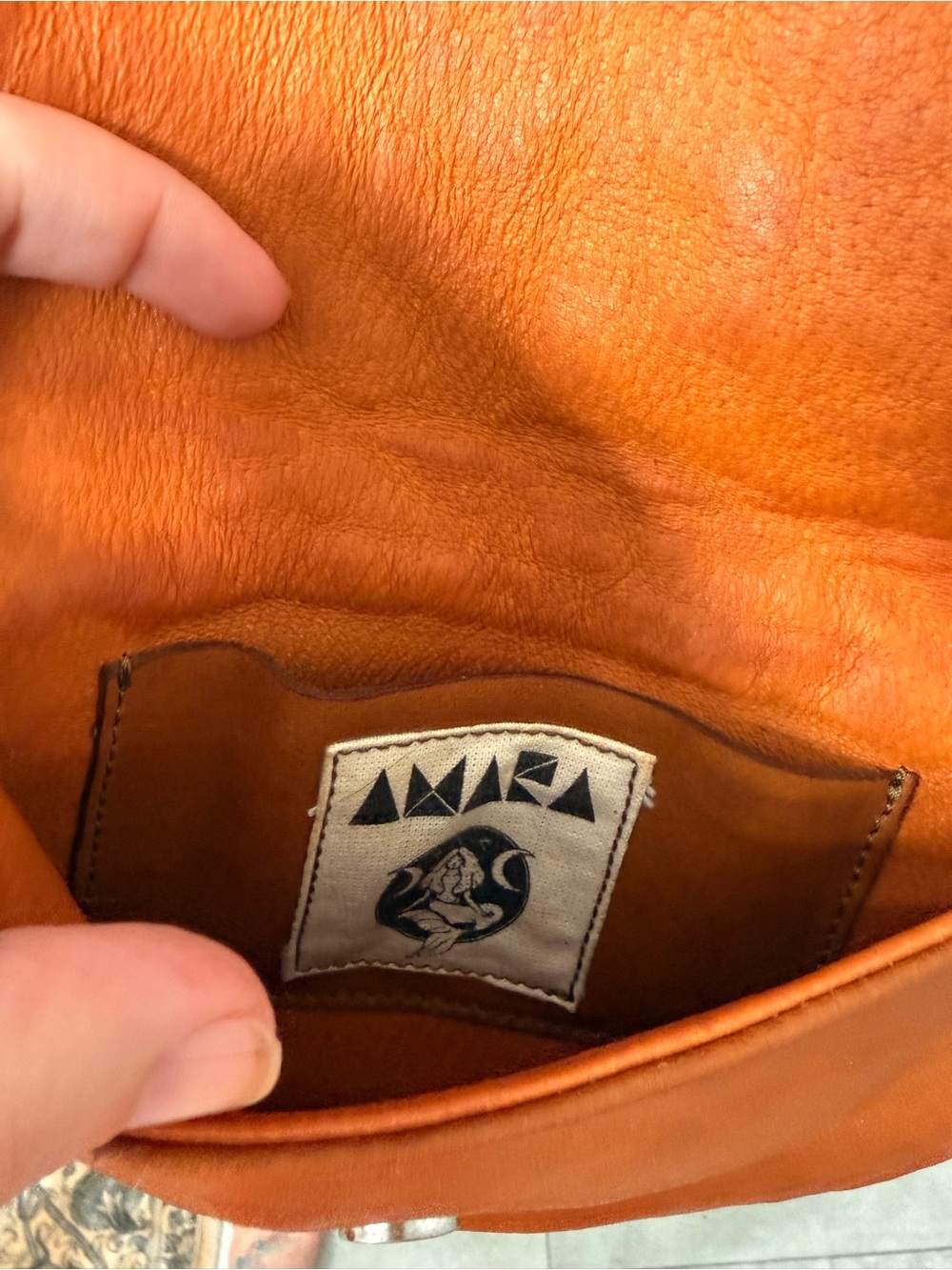 Mermaids and Dragons + Amara  Crossbody Bag in Brown and Pink - Picture 4 of 4